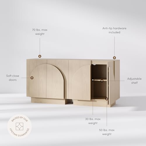 Iris Mid Century Modern Credenza (2 Count)