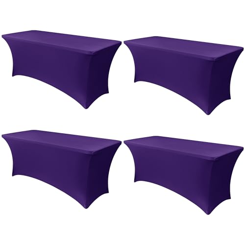 6ft Stretch Spandex Table Cover (4 Count)