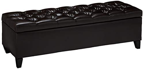 Ottilie Leather Storage Ottoman