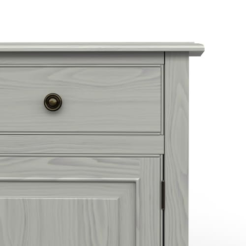 Connaught 40" Wide Solid Wood Cabinet in Fog Grey