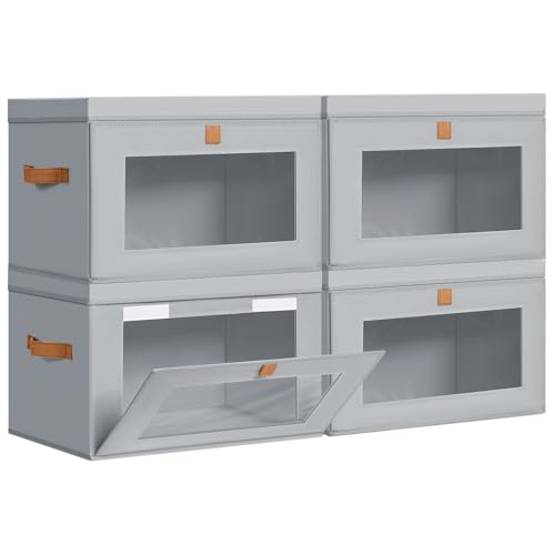 Storage Bins with Lids (4 Count)