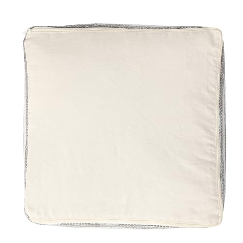 Pouf with Filler Cube Bean Bag Pouffe