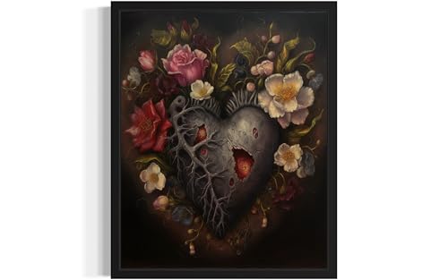 Gothic Heart Poster Art Print