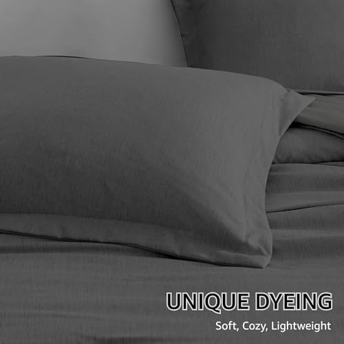 Full Size Comforter Set 7 Pieces Dark Grey Bed in a Bag