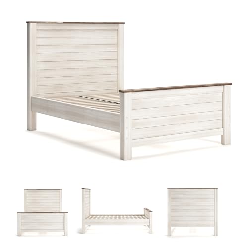 Coastal Wood Full Panel Bed