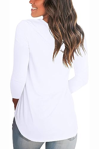 Womens Christmas Shirts Long Sleeve V Neck Casual Tunic Tops Blouse XL