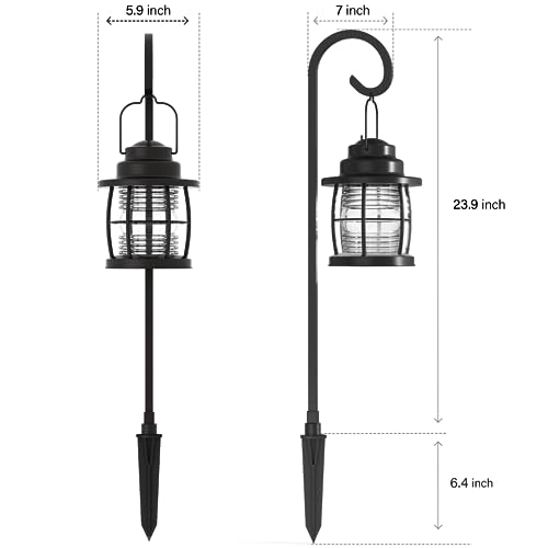 12V AC Low Voltage LED Shepherd Hook Path Lights 1.1W Brown 6PK (6 Count)