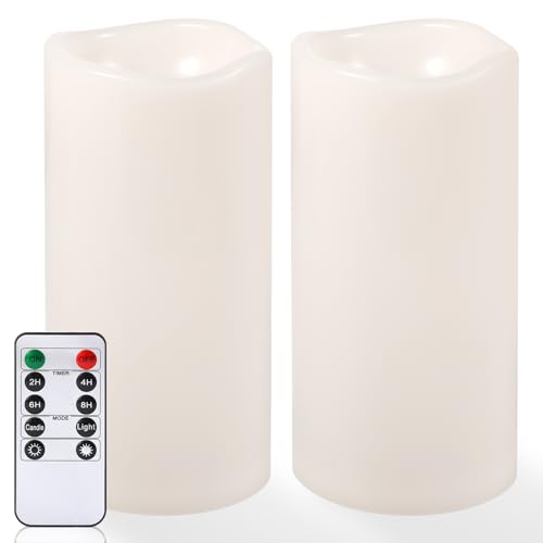 8" x 4" Large Outdoor Flameless Candles (2 Count)