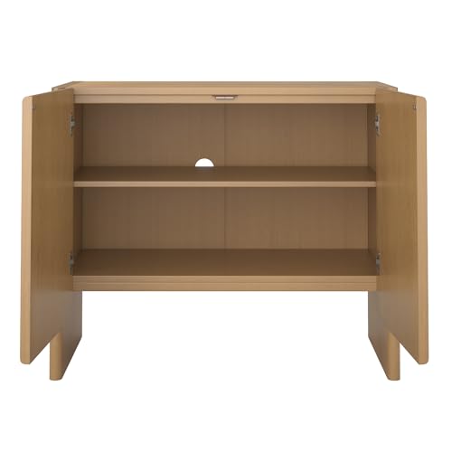 Jacala Mid Century Modern Entryway Storage Cabinet with Doors