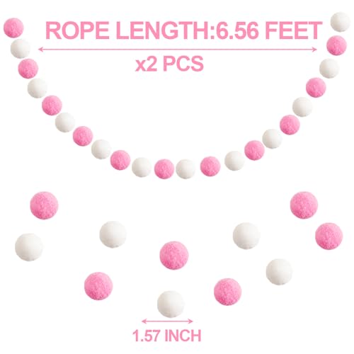 Pom Pom Garland Decorations (2 Count)