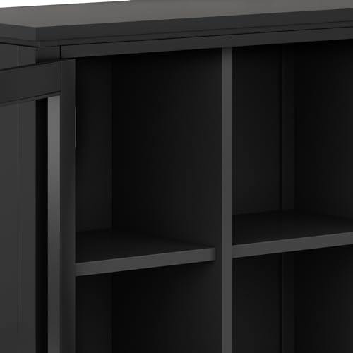 Cosmopolitan 30" Wide Storage Cabinet in Black