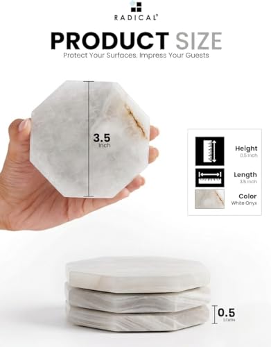 Star Marble Coasters Set of 6