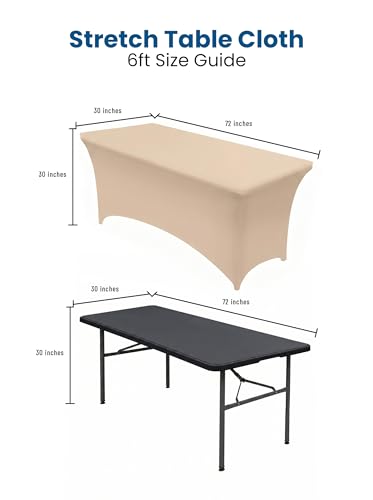 Spandex Table Cloth 1 Pack [6FT