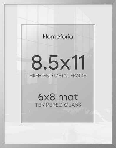 8.5x11 Silver Picture Frame (2 Count)
