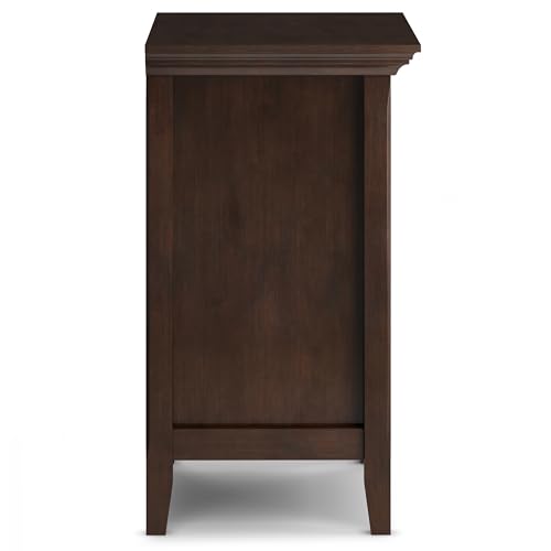 Amherst 24" Wide Solid Wood Bedside Table in Russet Brown