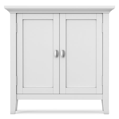 Redmond 32" Wide Solid Wood Storage Cabinet in White