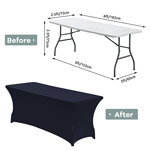 6FT StretchSpandex Fitted Tablecloth