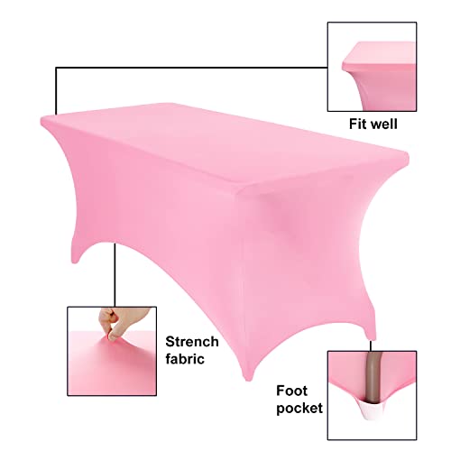 Spandex 6ft Waterproof Table Cover for Party