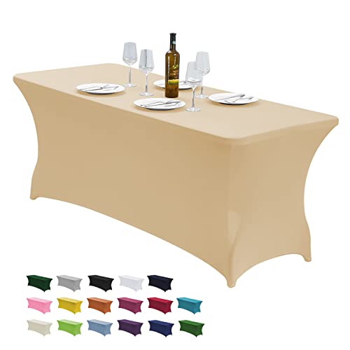 6FT Stretch Spandex Fitted Tablecloth