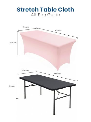 Spandex Table Cloth 2 Pack [4FT (2 Count)