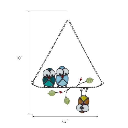 Stained Glass Birds Window Hanging