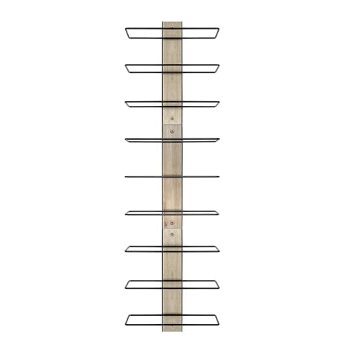Wall Mounted Wine Rack for 9 Wine Bottles (9 Bottle Count)