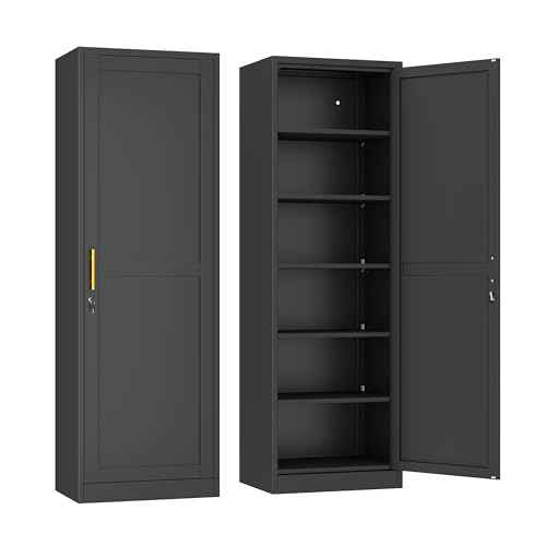 Metal Locker Tall Narrow Storage Cabinet