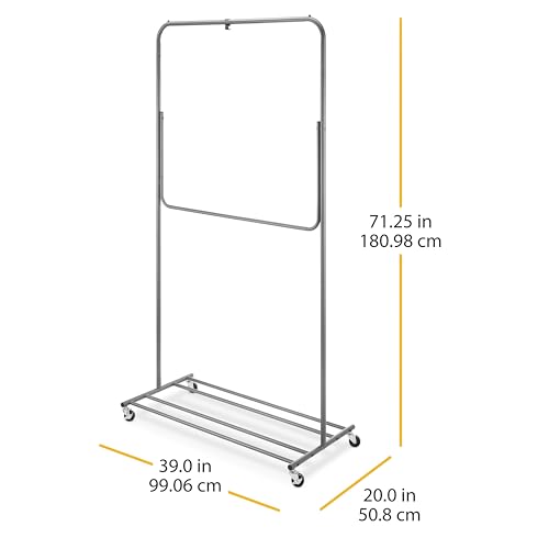 Garment Rack Convertible Single to Double Rod