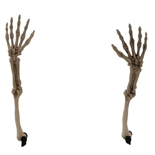 Ground Breaking Skeleton Stakes Spooky Halloween Decoration (34" Skeleton Groundbreaker)