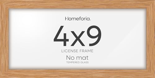 4x9 Natural Oak Business License Frame