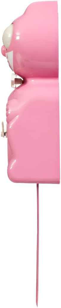 Kit-Cat Klock® Limited Edition Pink Satin kit - Iconic Retro Cat Clock with Moving Eyes and Tail, Battery Operated Wall Clock, Made in USA, Perfect for Home Decor, Mid-Century Modern Clock