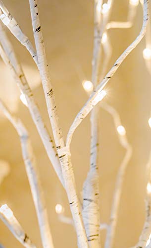48 LED Lighted Birch Tree