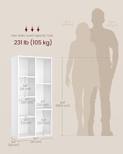 Bookshelf 7 Cubes Storage Organizer
