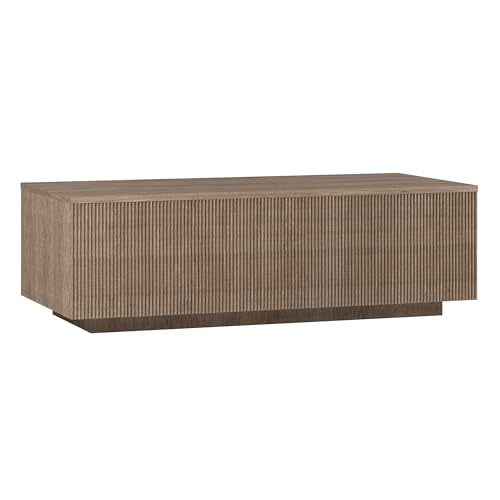 48" Modern Fluted Coffee Table