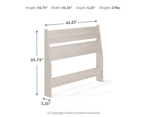 Socalle Modern Open Slat Twin Headboard
