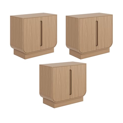 Joey Mid Century Modern Storage Cabinet (3 Count)
