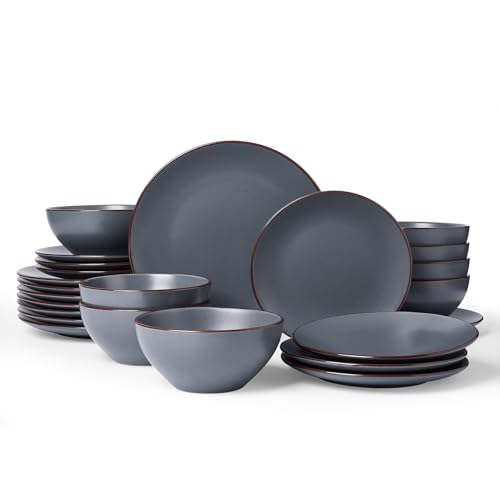 Venus Plates and Bowls Sets with Rim (24 Count)