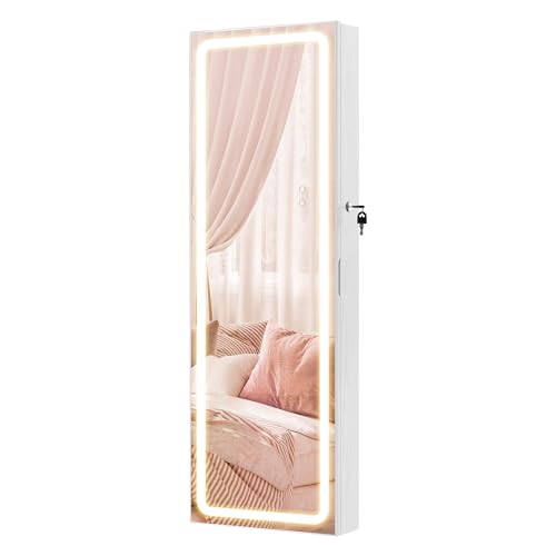 Mirror Jewelry Cabinet Armoire