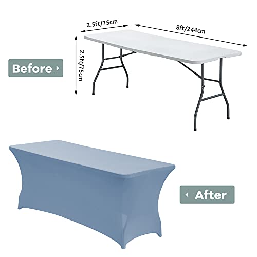 8FT Stretch Spandex Fitted Tablecloth