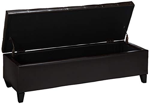 Ottilie Leather Storage Ottoman