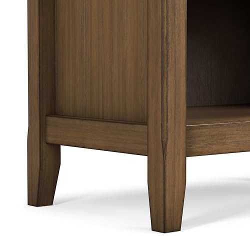 Amherst 24" Bedside Table in Rustic Natural Aged Brown