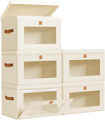 Storage Bins with Lids (5 Count)