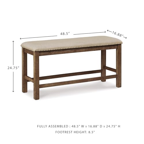 Moriville Upholstered Counter Bench