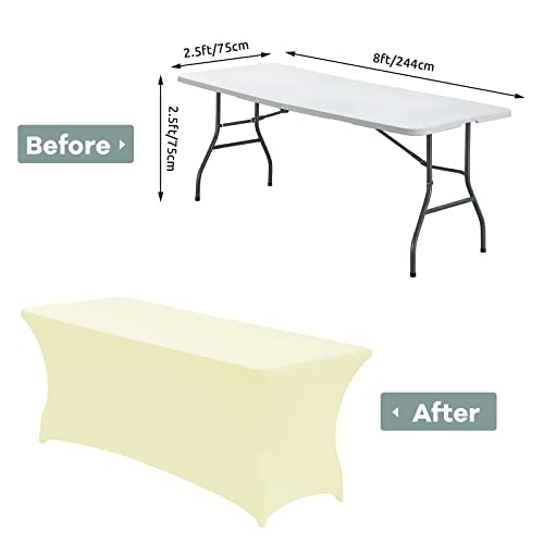 8FT Stretch Spandex Fitted Tablecloth