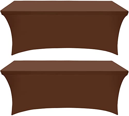 Spandex Table Cloth 2 Pack [6FT (2 Count)