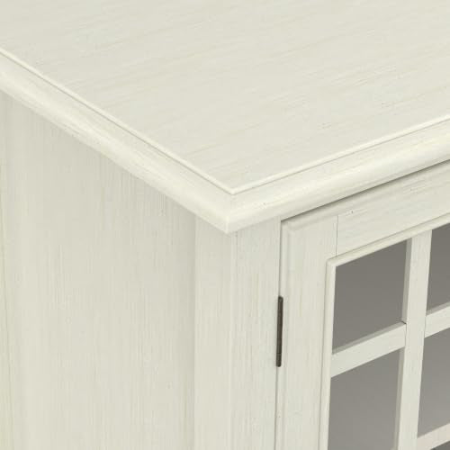Connaught 46" Wide Solid Wood Low Cabinet in Antique White