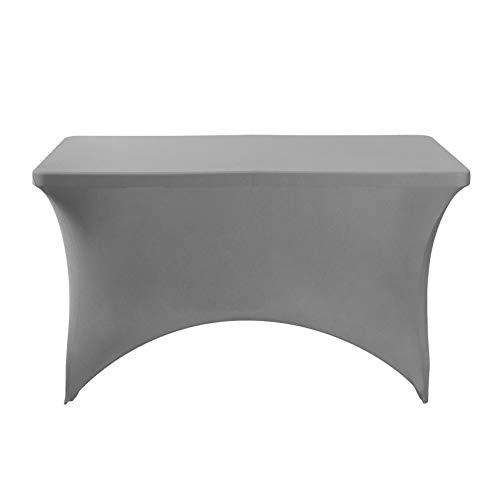 2Pack Spandex Table Cover for 4FT or 6ft or 9ft Table Universal Fitted Stretch Tablecloth for Party (2 Count)