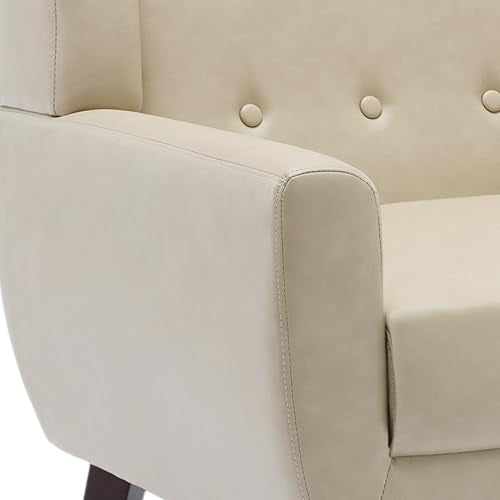 Faux Leather Accent Chair