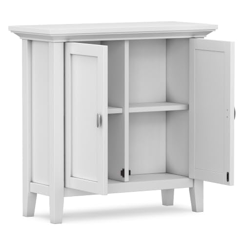 Redmond 32" Wide Solid Wood Storage Cabinet in White