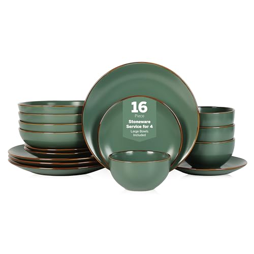 Brasa Modern Stoneware 16 Piece Dinnerware Sets (16 Count)
